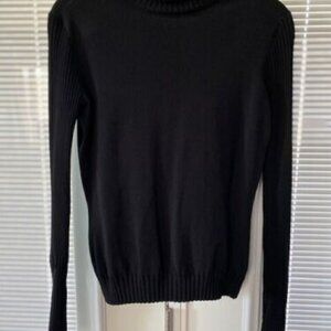 Cache Brown Turtleneck Pullover Sweater Sz Medium